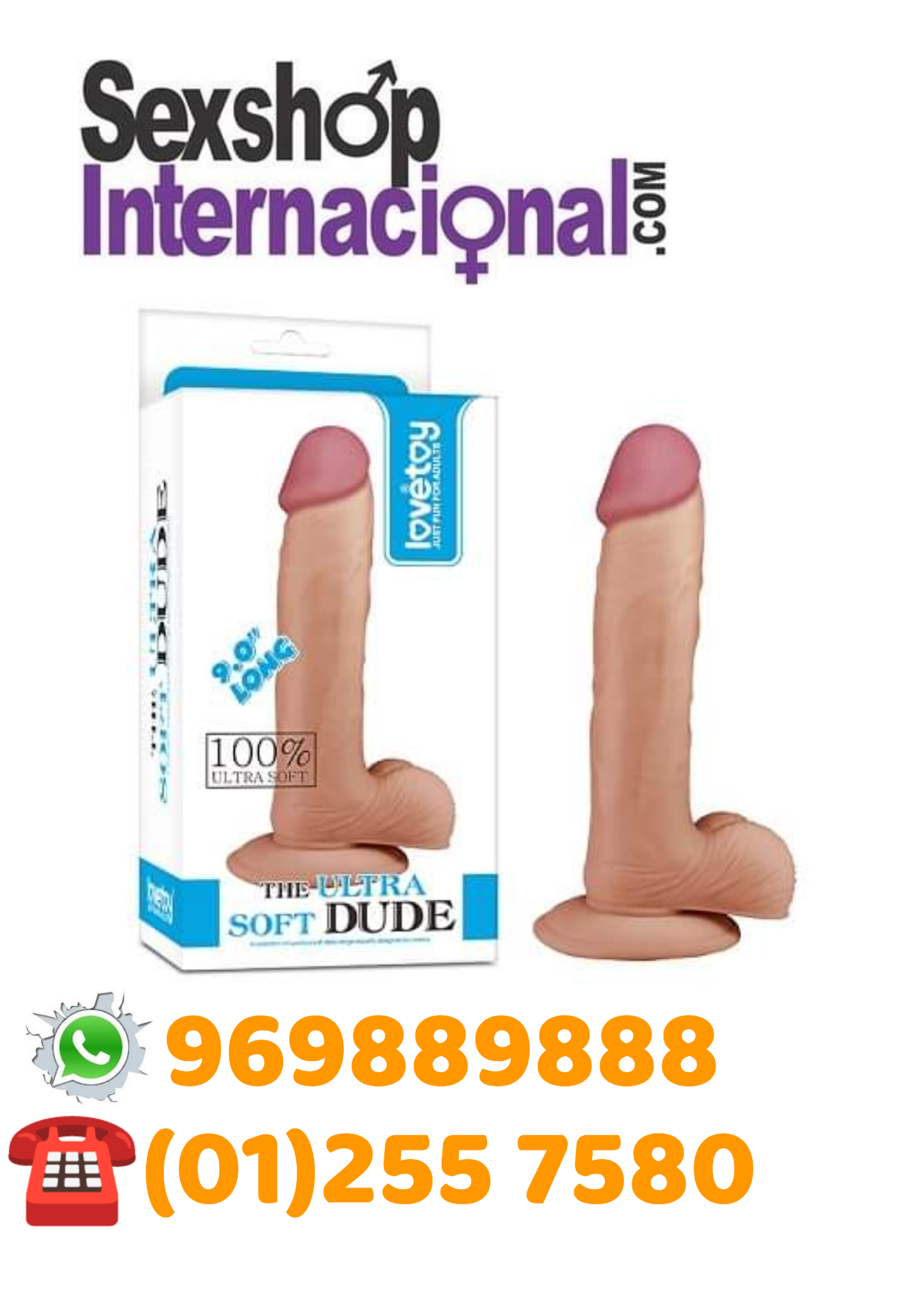 DILDO TAMAÑO REAL-CON TESTICULOS -LOVETOY-SEXSHOP MIRAFLORES 981196979 